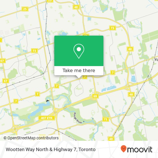 Wootten Way North & Highway 7 map