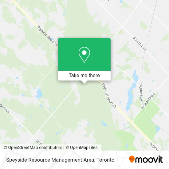 Speyside Resource Management Area map