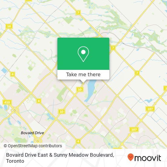 Bovaird Drive East & Sunny Meadow Boulevard map