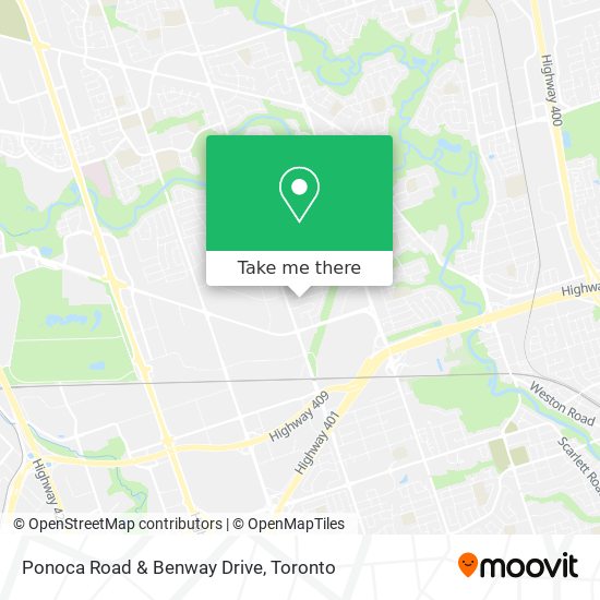 Ponoca Road & Benway Drive map