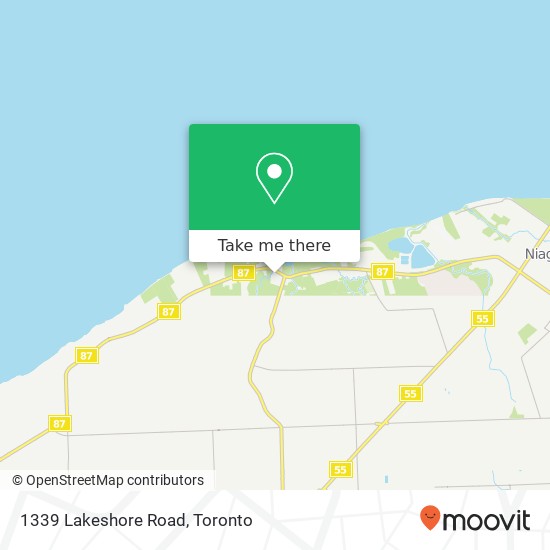 1339 Lakeshore Road map