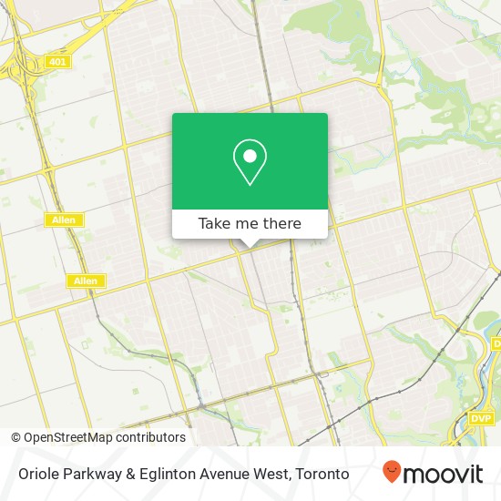 Oriole Parkway & Eglinton Avenue West plan