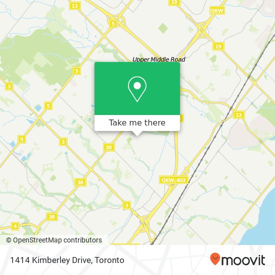 1414 Kimberley Drive map