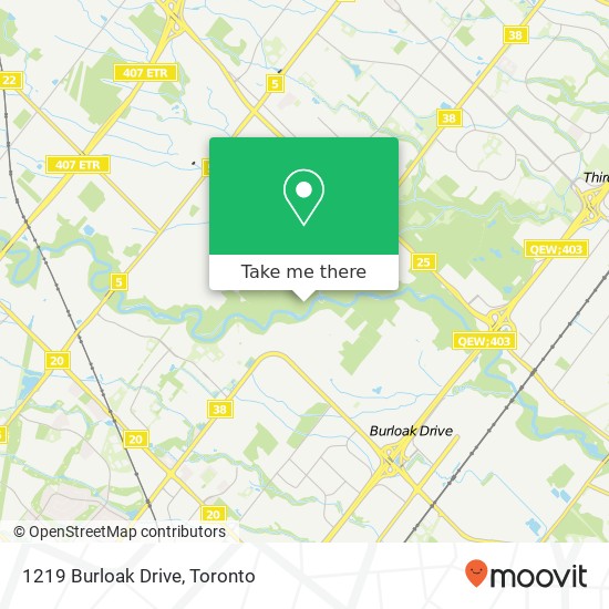 1219 Burloak Drive map