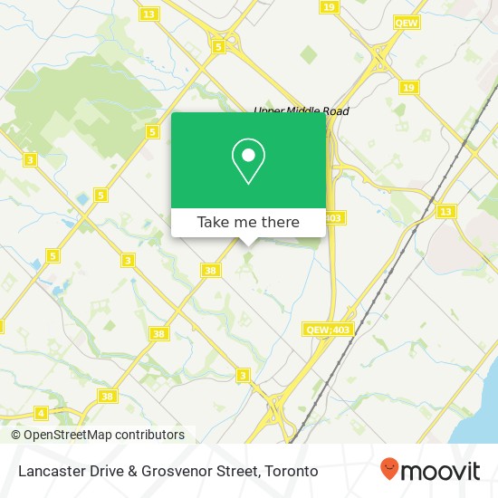 Lancaster Drive & Grosvenor Street map