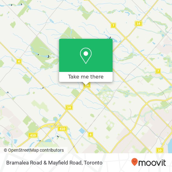 Bramalea Road & Mayfield Road map