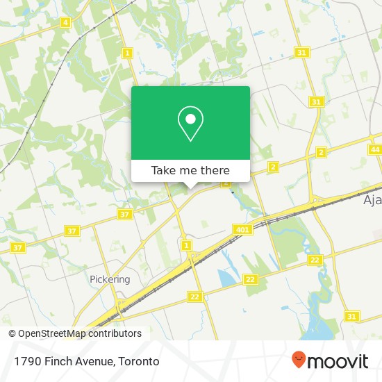 1790 Finch Avenue map