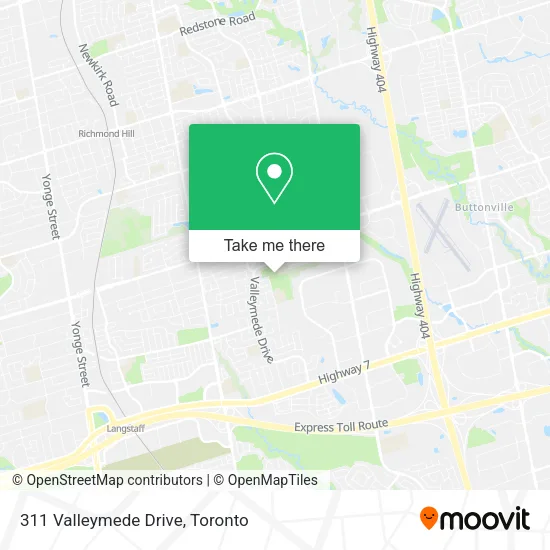311 Valleymede Drive map