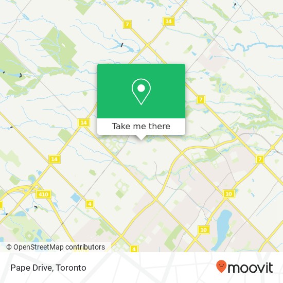 Pape Drive map