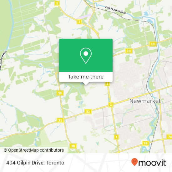 404 Gilpin Drive map