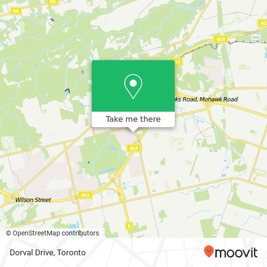 Dorval Drive map