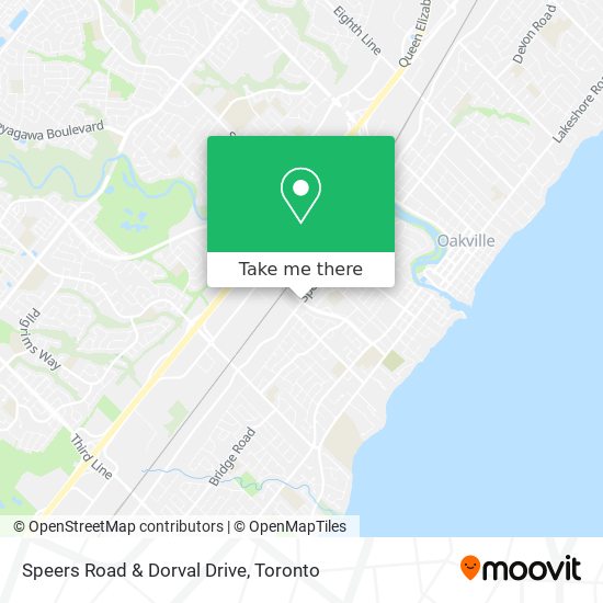 Speers Road & Dorval Drive map