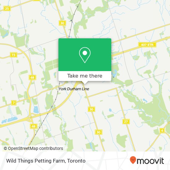 Wild Things Petting Farm map