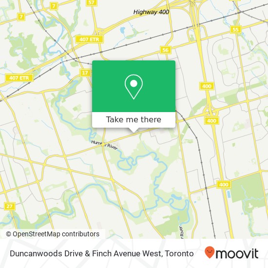 Duncanwoods Drive & Finch Avenue West plan