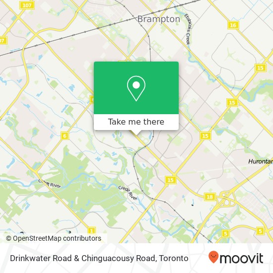 Drinkwater Road & Chinguacousy Road map