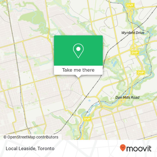 Local Leaside map