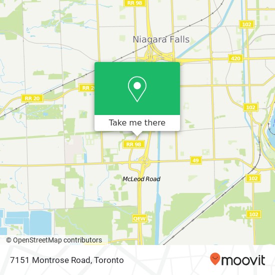 7151 Montrose Road map