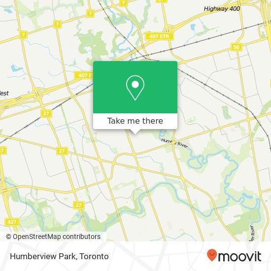 Humberview Park map