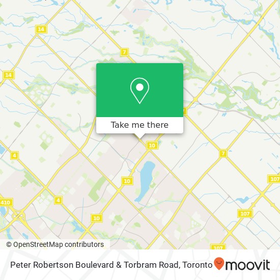 Peter Robertson Boulevard & Torbram Road map