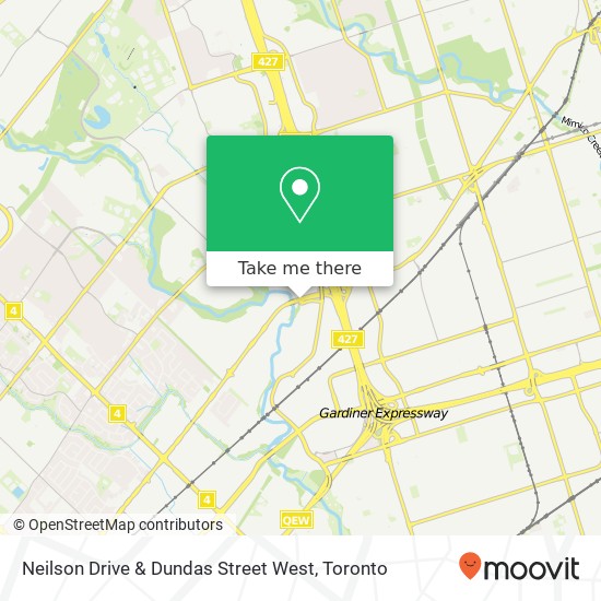 Neilson Drive & Dundas Street West map