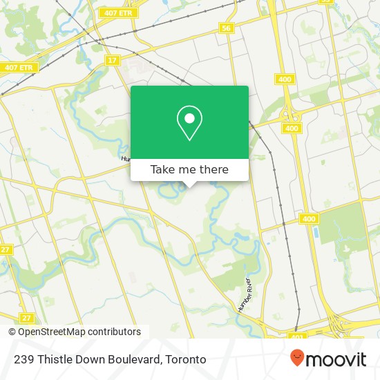 239 Thistle Down Boulevard map
