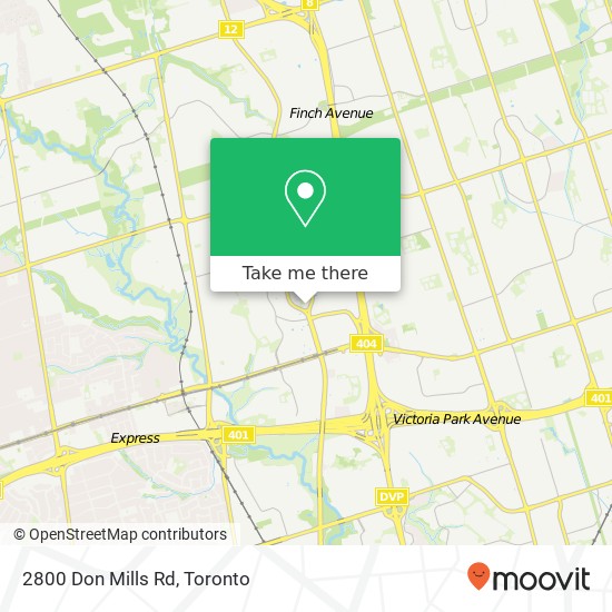 2800 Don Mills Rd map