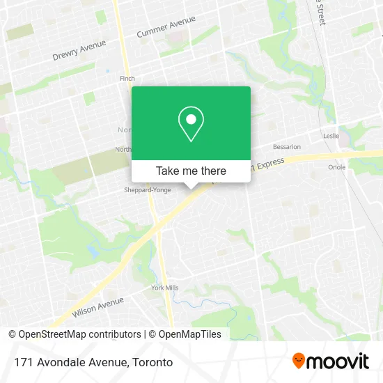 171 Avondale Avenue map