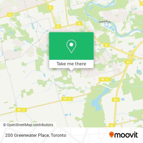 200 Greenwater Place map