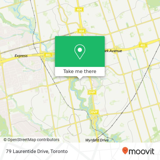 79 Laurentide Drive map