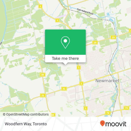Woodfern Way map