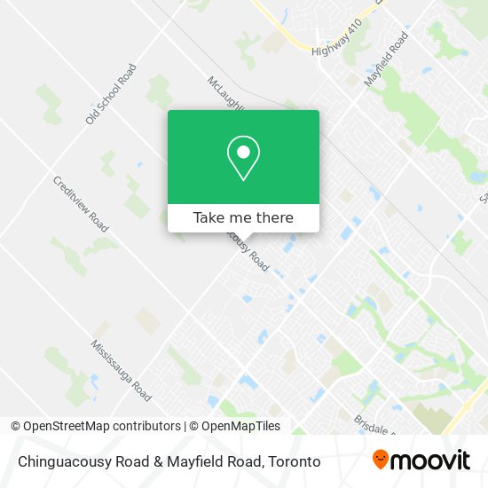 Chinguacousy Road & Mayfield Road map