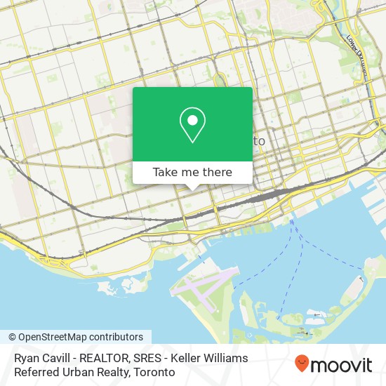 Ryan Cavill - REALTOR, SRES - Keller Williams Referred Urban Realty map