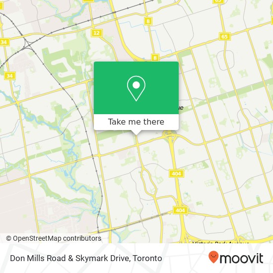 Don Mills Road & Skymark Drive map