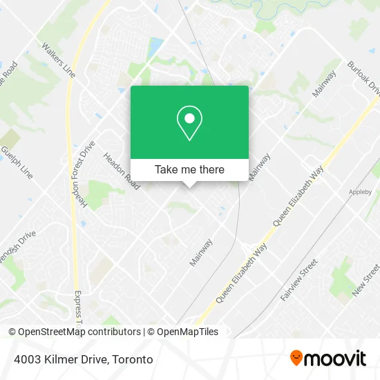4003 Kilmer Drive map