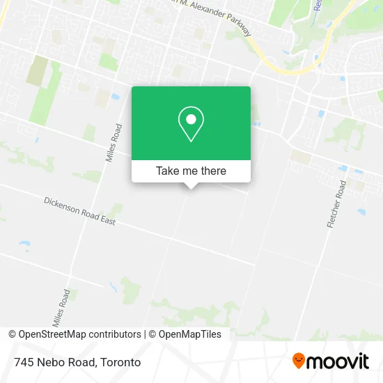 745 Nebo Road map