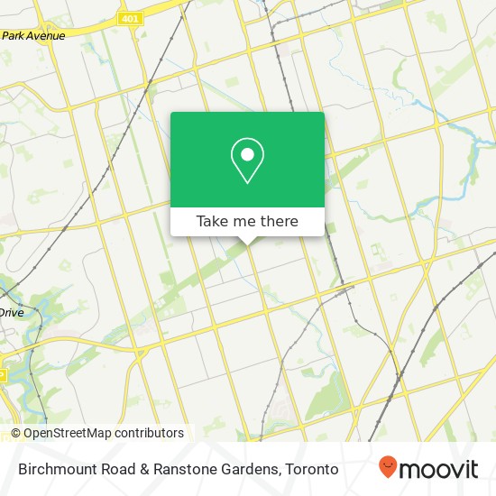 Birchmount Road & Ranstone Gardens map