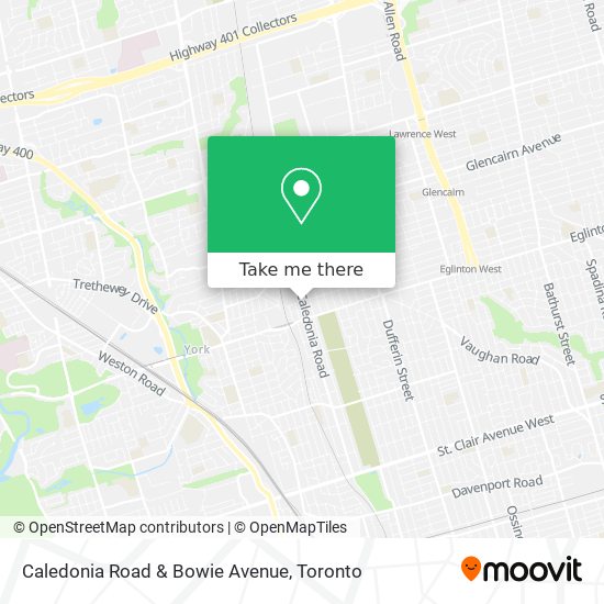 Caledonia Road & Bowie Avenue map