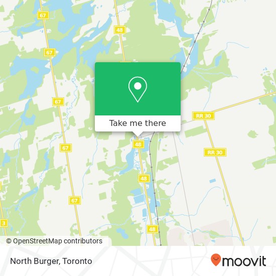 North Burger map