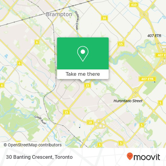 30 Banting Crescent map