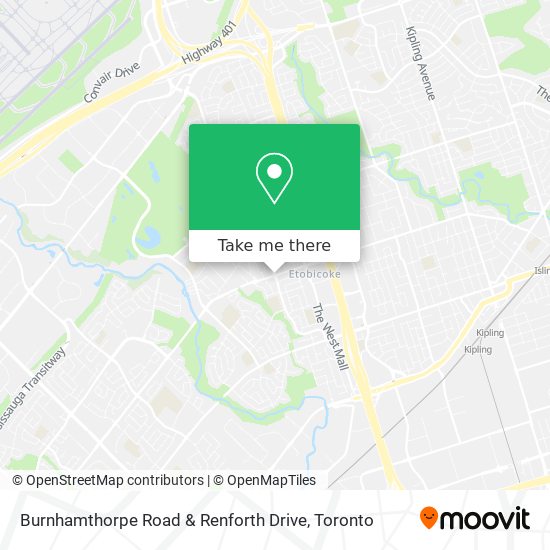 Burnhamthorpe Road & Renforth Drive map