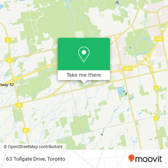 63 Tollgate Drive map