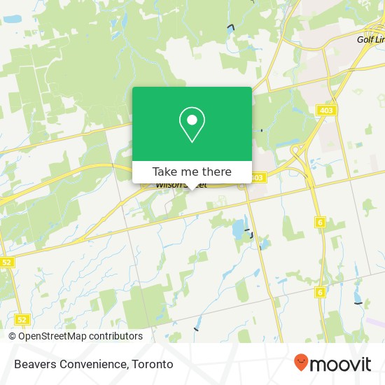 Beavers Convenience map