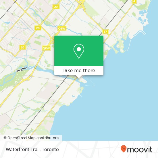 Waterfront Trail map