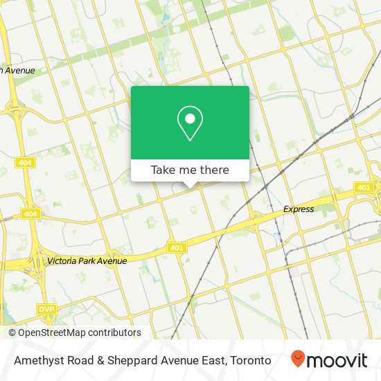 Amethyst Road & Sheppard Avenue East plan