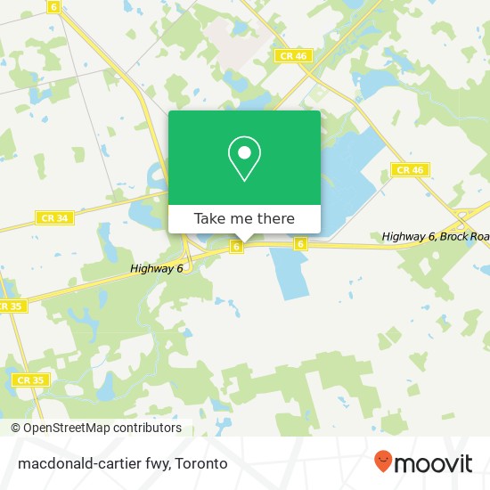 macdonald-cartier fwy map