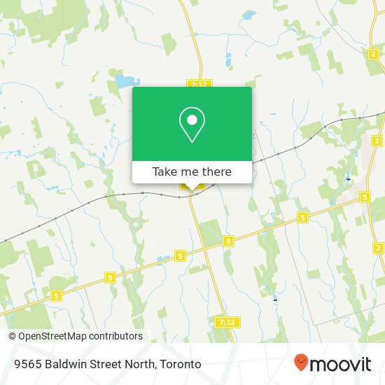 9565 Baldwin Street North map