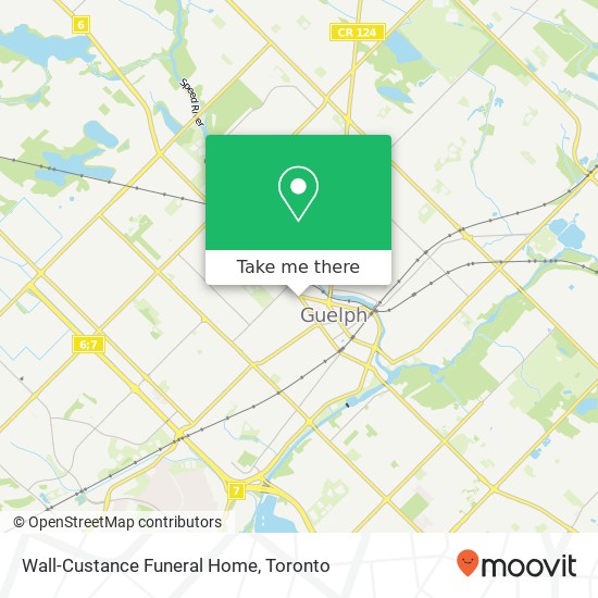 Wall-Custance Funeral Home map