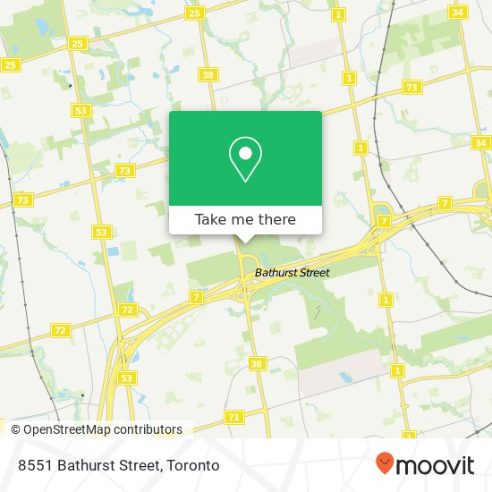8551 Bathurst Street map