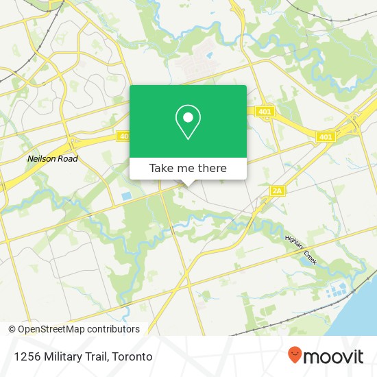 1256 Military Trail map