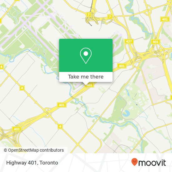 Highway 401 map